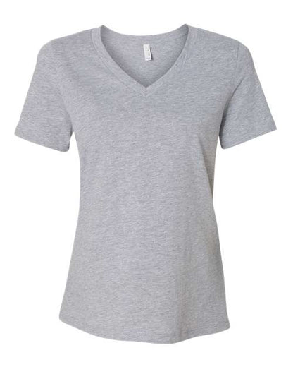 BELLA + CANVAS - Women's Relaxed Heather CVC V-Neck Tee - 6405CVC