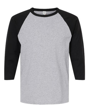 M&O - Raglan Three-Quarter Sleeve Baseball T-Shirt - 5540