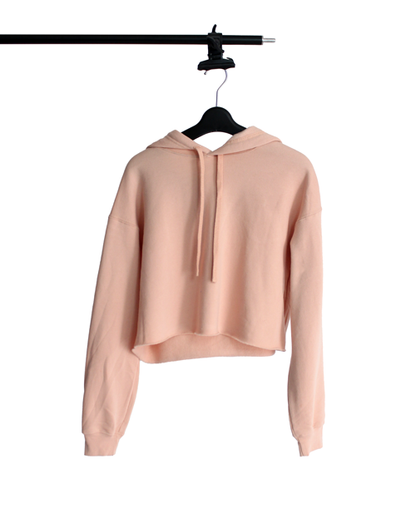 CROPPED TOP COTTON OUATTÉ A CAPUCHE