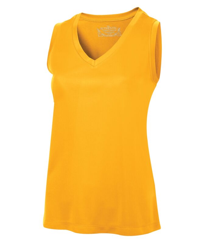 T-SHIRT SANS MANCHES COL EN V PRO TEAM POUR FEMMES.